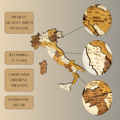 Italien Karte